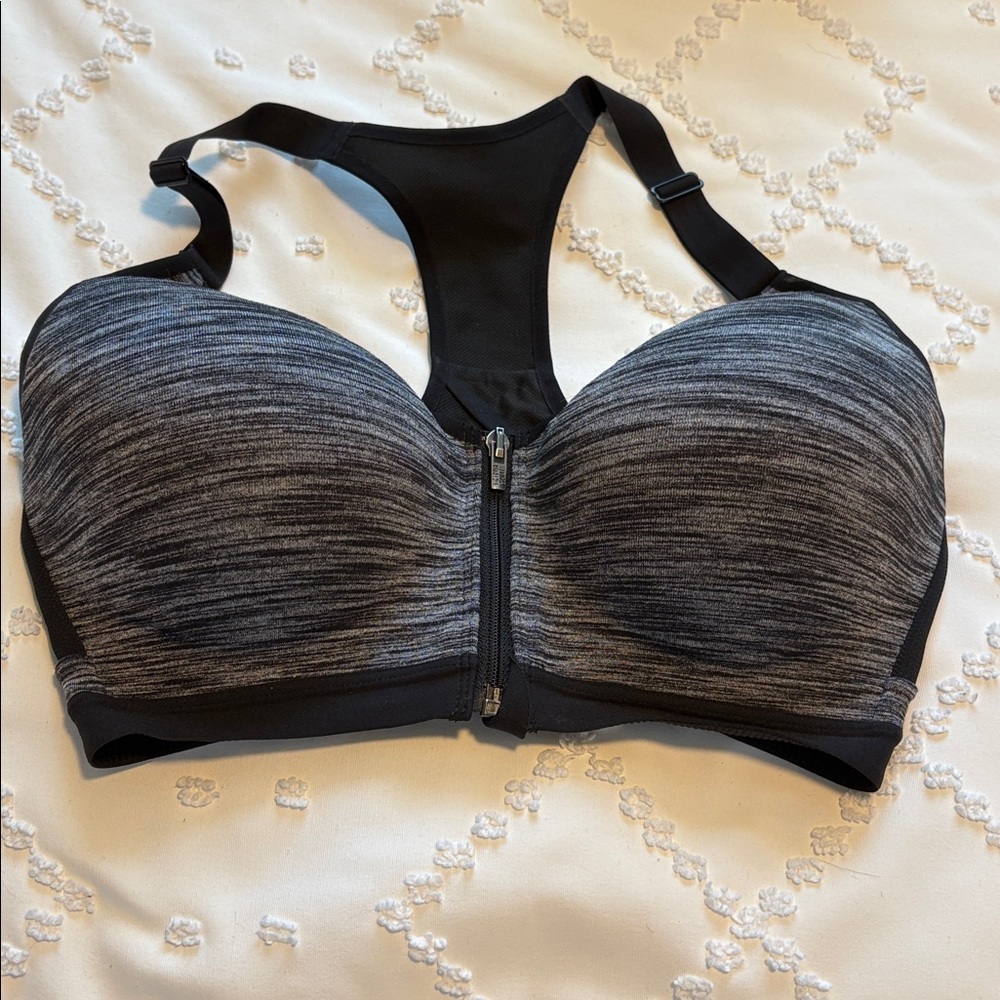 Victoria's Secret Black and Gray Sports Bra